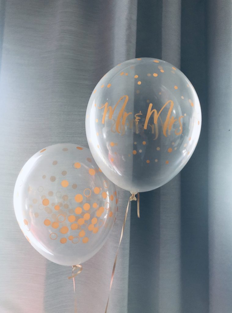 Mr & Mrs Confetti Balloons