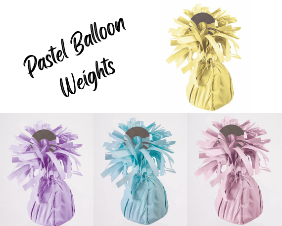 100ct) Pastel Colors Standard Balloon Weights - Balloons123